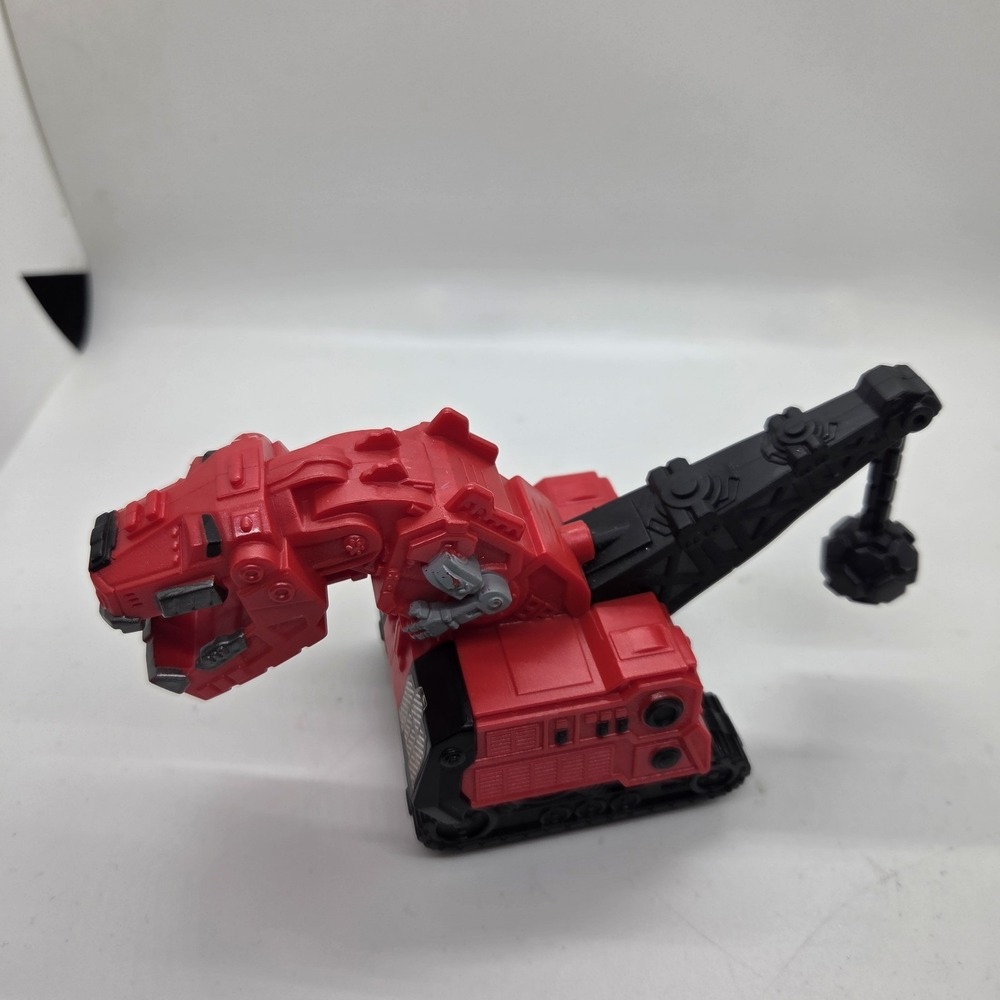 Dinotrux Ty Rux Pull Back & Go Red Dinosaur Construction Vehicle Mattel 2015